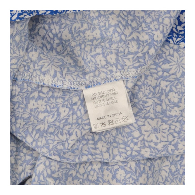 Dress Blue Floral Shirt