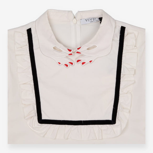 Vivetta White Poplin Hand‑Collar Blouse – Iconic S