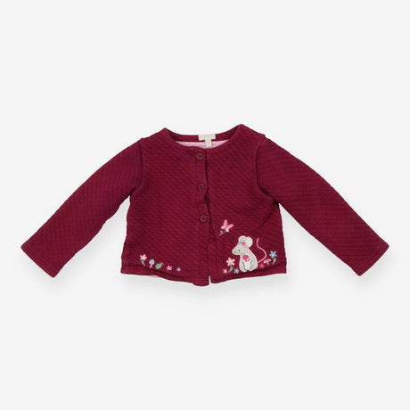 Jacket jersey magenta quilted mouse