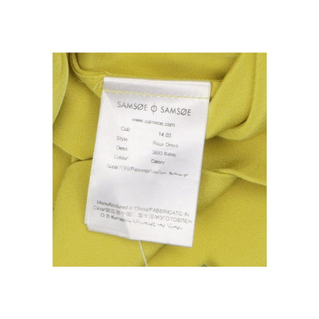 Roux Dress Celery Green 100% Silk Open Back