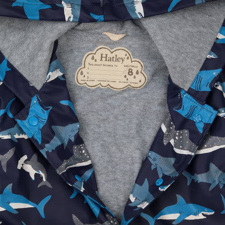 Raincoat Blue Sharks