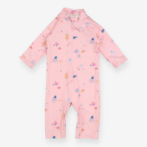 Sunsuit pink underwater