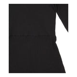 Mini Dress Black High Neck Ribbed