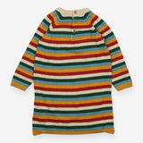 Dress knit long sleeve striped