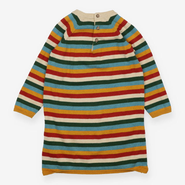 Dress knit long sleeve striped