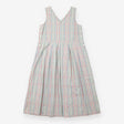 Pinafore Dress Cotton Plaid Sage Green Pink