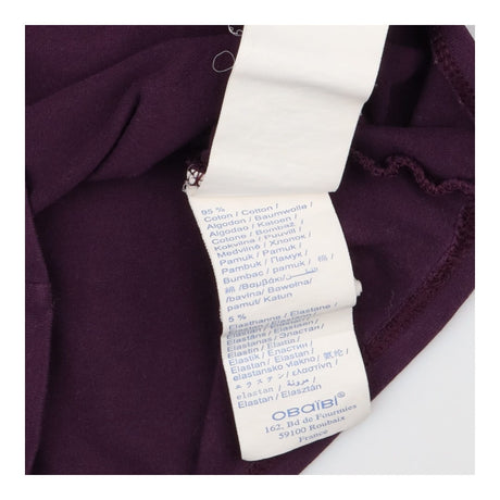 Roll neck top Plum