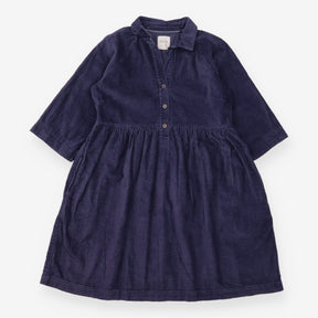 Dark Navy Blue Textured Cotton Seersucker 