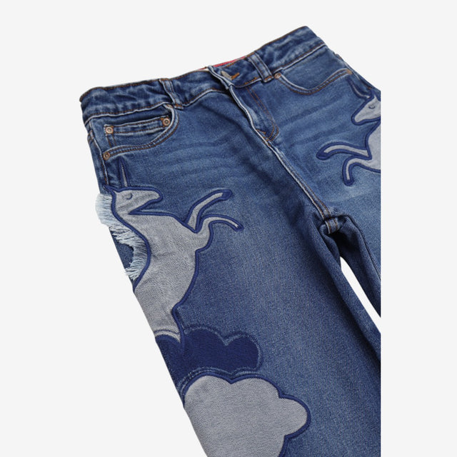 Jeans Blue Unicorn Fringe