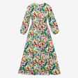 Dress Ivory Multicolour Floral Animal Print Long S