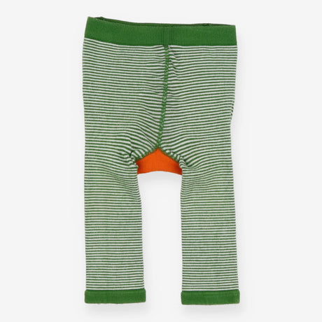 Green Stripe Fox Knitted Leggings