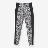 Power 7/8 Workout Leggings Pixel Print Black White