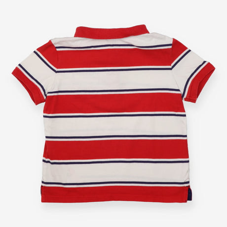 Rugby shirt red, navy and white stripe