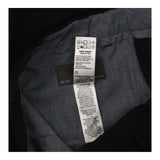 Trousers Slim Fit Smart Formal Short Length Black