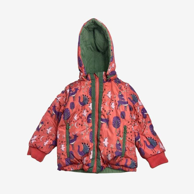 Reversible Pink / Green Puffer Coat