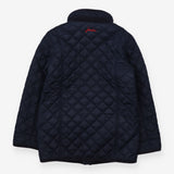Blue Quilted Jacket - Double Pocket