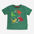 T-shirt Green Dinosaur Tennis Match