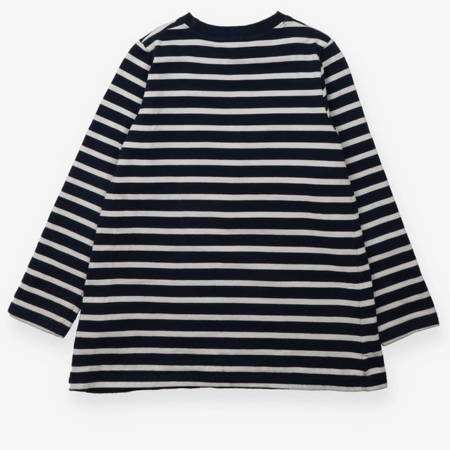 Sweatshirt blue stripe 2 swans