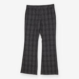 Grey Tweed Straight Leg Trousers