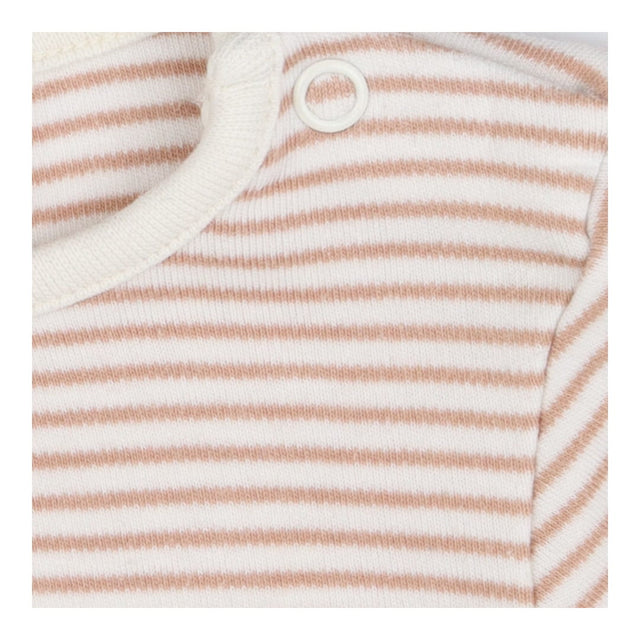 Long Sleeved Bodysuit Brown Striped 