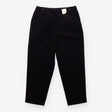 Trousers Black Corduroy Relaxed Tapered Cropped