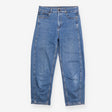 Jeans Mid Blue High Rise Straight Leg Denim