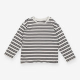 T-shirt long sleeve black and white striped