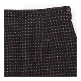 Pure Wool Tweed Pencil Skirt Black Tan