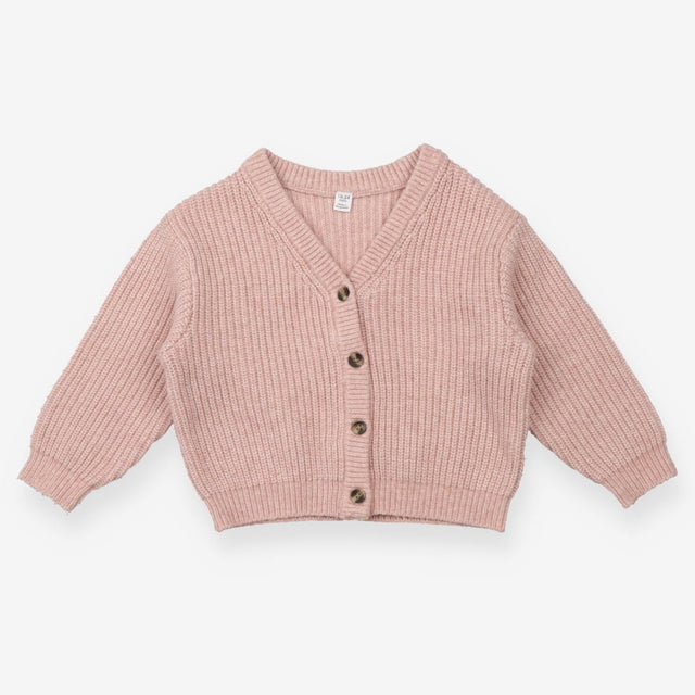 Chunky Knit Cardigan Pink