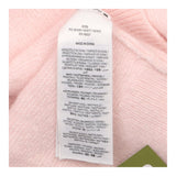 Cardigan Pink Floral Embroidered Long Sleeve Crew 