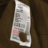 Nobody's Child Khaki Linen Blend Sleeveless Boxy T