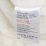 Coat cream with pastel flowers