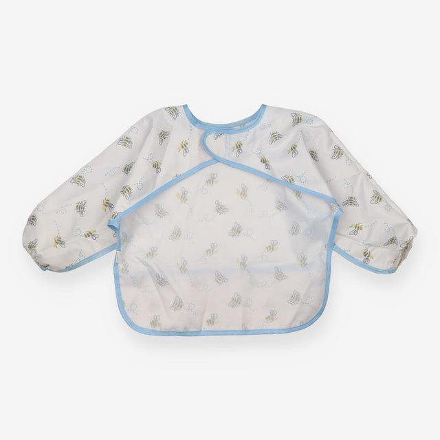 White Bumble Bees Bib - Hippy Chick