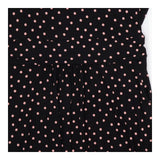 Midi Dress Jersey Polka Dot Pink black Short Sleev