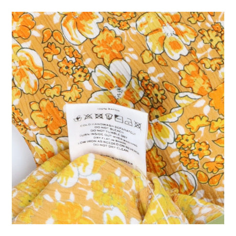 Faithfull the Brand Floral Puff Sleeve Button Dres