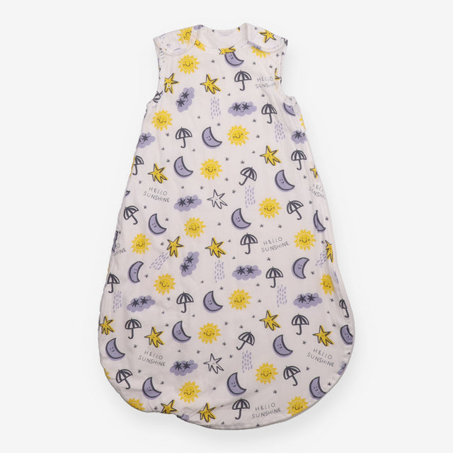 Sleeping bag white sun moon star cloud rain 1Tog