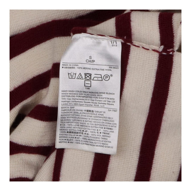 Sweater boat neck with maroon stripe