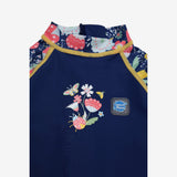 Sunsuit Blue and Yellow with Flowers