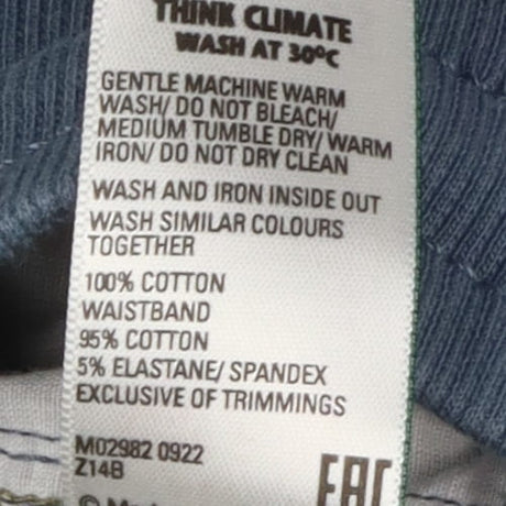 Pull On Pure Cotton Ripstop Trousers 2 Pack