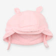 Pink waffle sunhat with ears