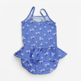 Swimming Costume Blue Daisies