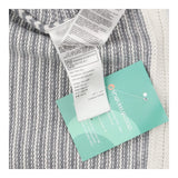 Cardigan cream grey stripes