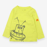 T-shirt Long Sleeve Robot - Green