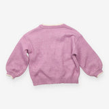Jumper Knit Purple Sequin Reindeer