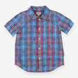 Shirt SS blue check anchors