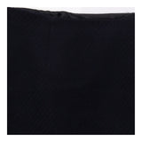 Navy Blue Wool Blend Textured A-Line Mini Skirt