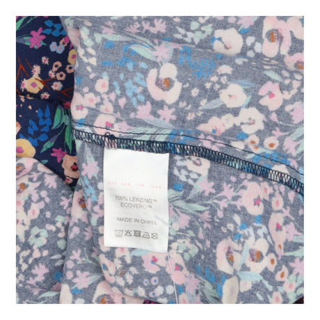 Maxi Dress Navy Multicolour Floral V Neck Tiered