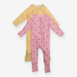 Pink Strawberries and Yellow Bear Sleepsuits 2pc