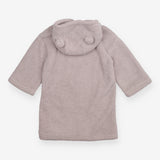 Grey Fleece Hoodie with Ears and Front Pocket