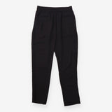 Trousers Tapered Side Stripe Elasticated Waist Bla